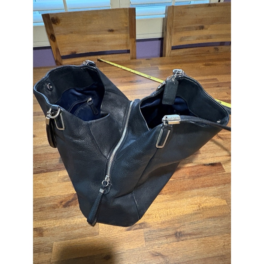 COACH‎ Madison Phoebe Shoulder Bag Hobo Style Leather Purse in Black F35723 - Picture 14 of 16